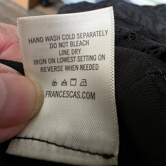 Francescas Mi ami Lace Wrap Romper Black Short Sleeve Tie Waist XXS - Picture 8 of 8